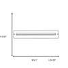 Picture of 48w (2 x 24) Tahoe Bi-Pin T-5 HO Linear Fluorescent Dry Location Brushed Steel Frosted Wall & Ceiling Fixture (CAN 24.2"x4.2"x2.25")