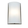 Picture of 52w (2 x 26) Radon G24q-3 Quad Fluorescent Damp Location Brushed Steel Opal Wall Fixture (CAN 14.25"x8.5"x0.4")