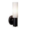 Foto para 60w Cobalt E-26 B-10 Incandescent Damp Location Oil Rubbed Bronze Opal Wall Fixture (CAN 0.75"Ø5")