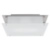 Picture of 300w (2 x 150) Vision R7s J-118 Halogen Damp Location Brushed Steel Frosted Flush-Mount 18"x18"x5.1" (CAN 13.5"x13.5"x2")