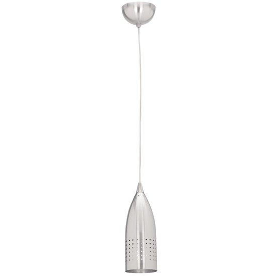 Picture of 60w Tomahawk E-26 A-19 Incandescent Dry Location Brushed Steel Steel Pendant (CAN 0.9"Ø4.5")