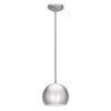 Foto para 60w DecoBall E-26 A-19 Incandescent Dry Location Brushed Steel Ball Pendant (CAN 1.25"Ø5.25")