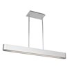 Foto para 39w Indium Bi-Pin T-5 HO Linear Fluorescent Dry Location Brushed Steel Opal Pendant (CAN 4.4"x7.25")