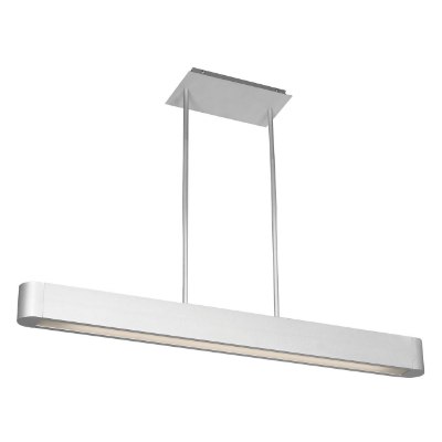Show details for 39w Indium Bi-Pin T-5 HO Linear Fluorescent Dry Location Brushed Steel Opal Pendant (CAN 4.4"x7.25") Picture of 39w Indium Bi-Pin T-5 HO Linear Fluorescent Dry Location Brushed Steel Opal Pendant (CAN 4.4"x7.25")