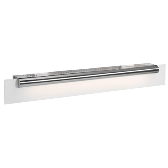 Foto para 78w (2 x 39) Roto Bi-Pin T-5 HO Linear Fluorescent Dry Location Satin Chrome Frosted Wall & Vanity