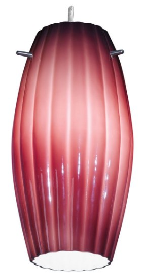 Picture of Fleur Plum Moulded Glass Cylinder Glass Shade
