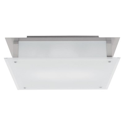 Show details for 52w (2 x 26) Vision G24q-3 Quad Fluorescent Damp Location Brushed Steel Frosted Flush-Mount 18"x18"x5.1" (CAN 13.5"x13.5"x2") Picture of 52w (2 x 26) Vision G24q-3 Quad Fluorescent Damp Location Brushed Steel Frosted Flush-Mount 18"x18"x5.1" (CAN 13.5"x13.5"x2")