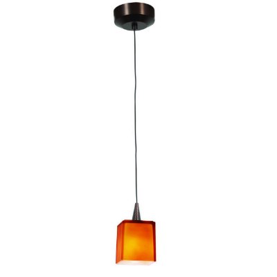 Show details for 35w Zeta GY6.35 Bi-Pin Halogen Dry Location Bronze Amber Low Voltage Pendant with Hermes Glass (CAN Ø4.5") Picture of 35w Zeta GY6.35 Bi-Pin Halogen Dry Location Bronze Amber Low Voltage Pendant with Hermes Glass (CAN Ø4.5")
