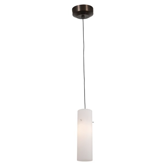 Picture of 35w Zeta GY6.35 Bi-Pin Halogen Dry Location Bronze Opal Low Voltage Pendant with Anari Silk (l) Glass