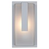 Foto para 75w Neptune E-26 A-19 Incandescent Satin Ribbed Frosted Marine Grade Wet Location Wall Fixture (CAN 7"x4.6")