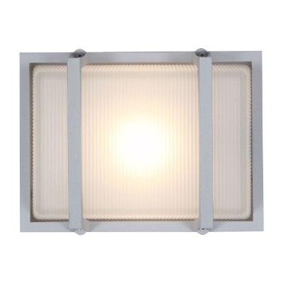 Mostrar detalles para 60w Neptune E-26 A-19 Incandescent Satin Ribbed Frosted Marine Grade Wet Location Wall Fixture (CAN 7"x4.6") Imagen de 60w Neptune E-26 A-19 Incandescent Satin Ribbed Frosted Marine Grade Wet Location Wall Fixture (CAN 7"x4.6")