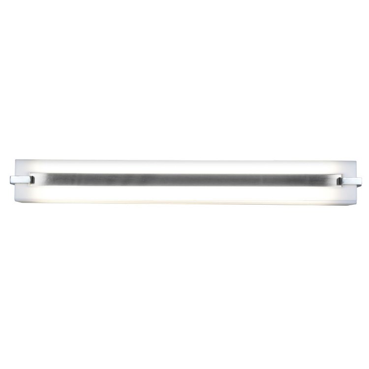 Picture of 78w (2 x 39) Sierra Bi-Pin T-5 HO Linear Fluorescent Damp Location Brushed Steel ACR Wall & Vanity (CAN 34.1"x3.9"x0.4")