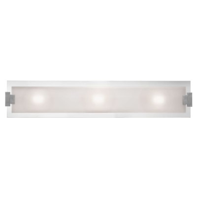 Show details for 39w (3 x 13) Plasma G24q-1 Quad Fluorescent Damp Location Brushed Steel Frosted Vanity & Wall Fixture (CAN 33.1"x4.5"x1.75") Picture of 39w (3 x 13) Plasma G24q-1 Quad Fluorescent Damp Location Brushed Steel Frosted Vanity & Wall Fixture (CAN 33.1"x4.5"x1.75")