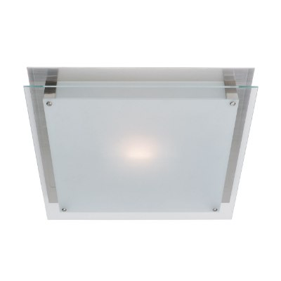 Show details for 52w (2 x 26) Vision G24q-3 Quad Fluorescent Damp Location Brushed Steel Frosted Flush-Mount 15.75"x15.75"x3.25" (CAN 12"x11.75"x1.25") Picture of 52w (2 x 26) Vision G24q-3 Quad Fluorescent Damp Location Brushed Steel Frosted Flush-Mount 15.75"x15.75"x3.25" (CAN 12"x11.75"x1.25")