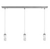 Picture of 54w (3 x 18) Trinity GU-24 Spiral Fluorescent Dry Location Brushed Steel Energy Star Bar Pendant Assembly