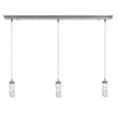 Show details for 54w (3 x 18) Trinity GU-24 Spiral Fluorescent Dry Location Brushed Steel Energy Star Bar Pendant Assembly Picture of 54w (3 x 18) Trinity GU-24 Spiral Fluorescent Dry Location Brushed Steel Energy Star Bar Pendant Assembly