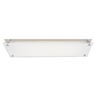 Show details for 39w Vision Bi-Pin T-5 HO Linear Fluorescent Damp Location Brushed Steel Frosted Fluorescent Ceiling Wall Fixture (CAN 34.6"x4.25"x1.4") Picture of 39w Vision Bi-Pin T-5 HO Linear Fluorescent Damp Location Brushed Steel Frosted Fluorescent Ceiling Wall Fixture (CAN 34.6"x4.25"x1.4")