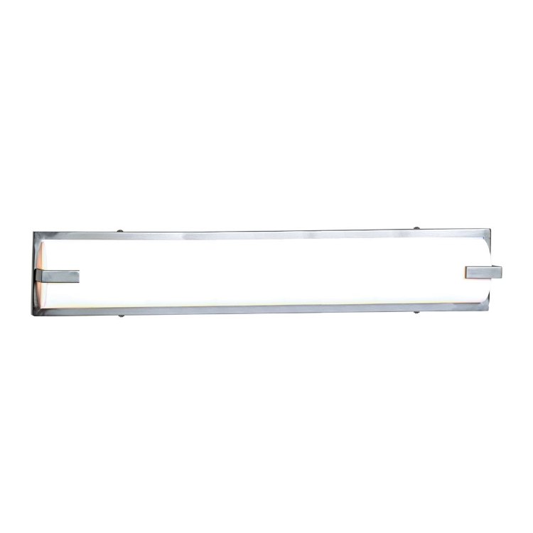 Picture of 78w (2 x 39) Sequoia Bi-Pin T-5 HO Linear Fluorescent Damp Location Brushed Steel ACR Wall & Vanity (CAN 36.75"x5.25"x0.6")