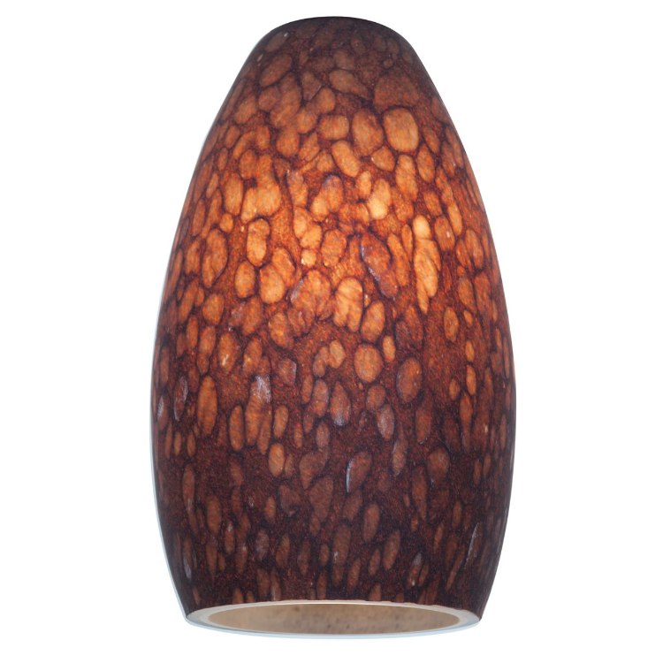 Picture of Inari Silk Brown Stone Champagne Pendant Glass Shade