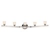 Picture of 300w (5 x 60) Sydney G9 G9 Halogen Dry Location Chrome Opal Wall & Vanity 32"x7"