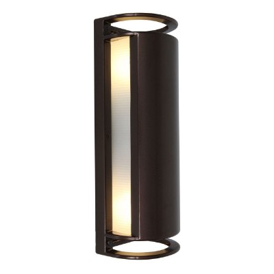 Show details for 120w (2 x 60) Poseidon E-26 A-19 Incandescent Bronze Ribbed Frosted Wet Location Bulkhead 6"x16.75" (OA HT 16.75) (CAN 7"x4.5"x0.5") Picture of 120w (2 x 60) Poseidon E-26 A-19 Incandescent Bronze Ribbed Frosted Wet Location Bulkhead 6"x16.75" (OA HT 16.75) (CAN 7"x4.5"x0.5")