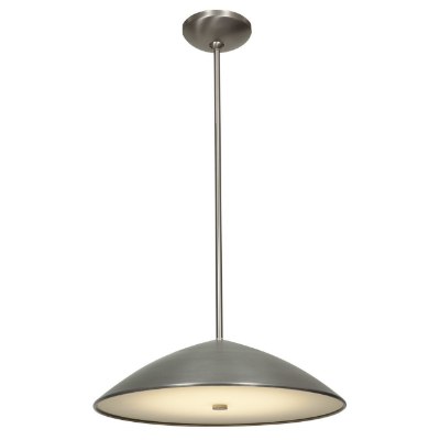 Show details for 39w (3 x 13) Stealth GU-24 Spiral Fluorescent Damp Location Brushed Steel Frosted - Spherical Pendant (CAN 1.5"Ø5.25") Picture of 39w (3 x 13) Stealth GU-24 Spiral Fluorescent Damp Location Brushed Steel Frosted - Spherical Pendant (CAN 1.5"Ø5.25")