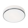 Foto para 15w Aero Module 90Plus CRI Damp Location Chrome Opal Dimmable Led Flush-Mount 4"Ø12.5" (OA HT 4) (CAN 1"Ø10.2")