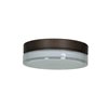 Picture of 15w Solid Module 90Plus CRI Damp Location Bronze Opal - Round Dimmable Solid Glass Led Flush-Mount (OA HT 3)