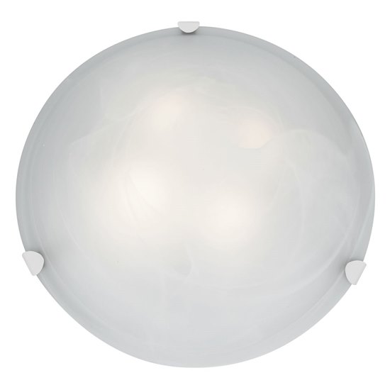 Foto para 30w Mona Module 90Plus CRI Dry Location White Alabaster Dimmable Led Flush Or Wall Mount (OA HT 5.5) (CAN Ø17.5")