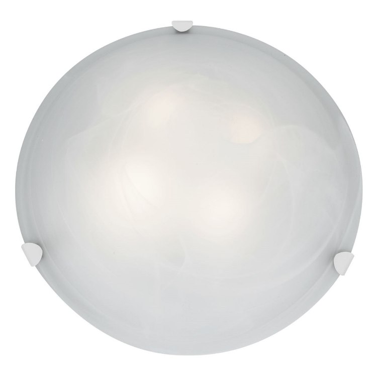 Picture of 30w Mona Module 90Plus CRI Dry Location White Alabaster Dimmable Led Flush Or Wall Mount (OA HT 5.5) (CAN Ø17.5")