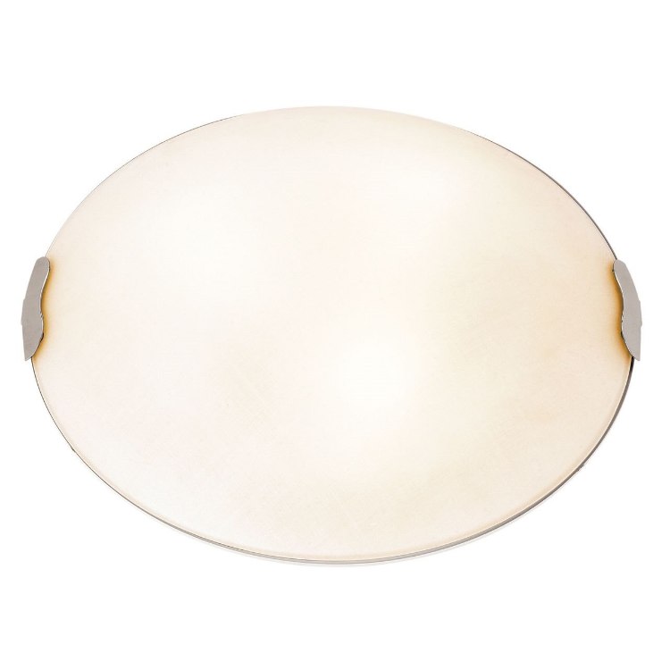 Picture of 30w Linen Module 90Plus CRI Dry Location Brushed Steel Textured Flush-Mount (OA HT 5) (CAN Ø17")