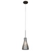 Foto para 35w Cavo GY6.35 Bi-Pin Halogen Dry Location Bronze Metal Italian Wire Glass Uj Mini Pendant Including Low Profile Mono-Pod (CAN 0.5"Ø4.5")