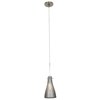 Foto para 35w Cavo GY6.35 Bi-Pin Halogen Dry Location Brushed Steel Metal Italian Wire Glass Uj Mini Pendant Including Low Profile Mono-Pod (CAN 0.5"Ø4.5")