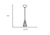 Picture of 35w Cavo GY6.35 Bi-Pin Halogen Dry Location Brushed Steel Metal Italian Wire Glass Uj Mini Pendant Including Low Profile Mono-Pod (CAN 0.5"Ø4.5")