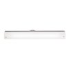 Picture of 24w Vail Bi-Pin T-5 HO Linear Fluorescent Damp Location Brushed Steel Opal Wall Vanity Fixture 25.5"x4.25" (OA HT 4.25) (CAN 25.5"x3"x1.25"Ø4.4")