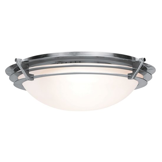 Foto para 15w Saturn Module 90Plus CRI Damp Location Brushed Steel Frosted Flush-Mount (OA HT 4.5) (CAN 0.6"Ø5")