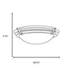 Picture of 15w Saturn Module 90Plus CRI Damp Location Brushed Steel Frosted Flush-Mount (OA HT 4.5) (CAN 0.6"Ø5")