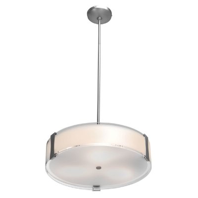 Show details for 30w Tara Module 90Plus CRI Damp Location Brushed Steel Opal Dimmable Led Semi-Flush Or Pendant 4.75"Ø18" (CAN 0.9"Ø5.1") Picture of 30w Tara Module 90Plus CRI Damp Location Brushed Steel Opal Dimmable Led Semi-Flush Or Pendant 4.75"Ø18" (CAN 0.9"Ø5.1")