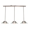 Foto para 36w Phoebe GX-53 80CRI LED Damp Location Brushed Steel 8mm Clear Glass Pendant (CAN 3.58"x35.5"x0.8")