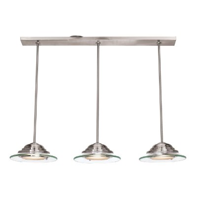 Show details for 36w Phoebe GX-53 80CRI LED Damp Location Brushed Steel 8mm Clear Glass Pendant (CAN 3.58"x35.5"x0.8") Picture of 36w Phoebe GX-53 80CRI LED Damp Location Brushed Steel 8mm Clear Glass Pendant (CAN 3.58"x35.5"x0.8")