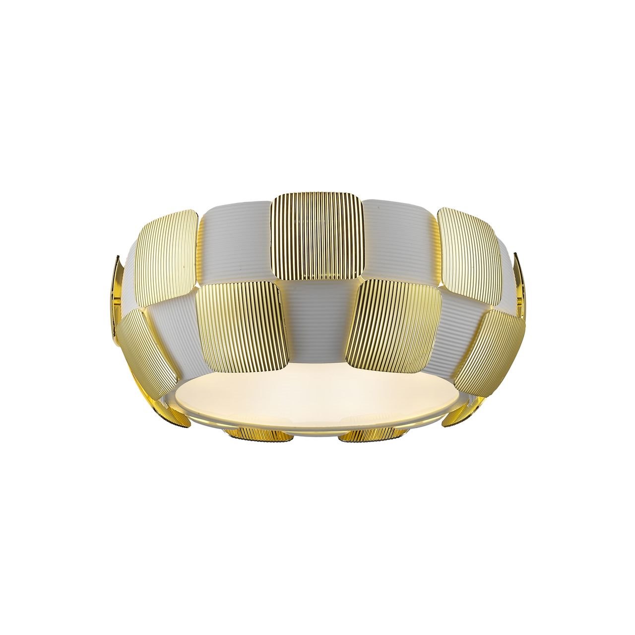 96w Layers GU24 LED or Fluorescent Damp Location White WH Flush