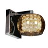 Foto para 48w Glam G9 G9 Xenon Damp Location Chrome 1-Light Mirror Glass With Crystal Vanity (OA HT 4.75) (CAN 4.75"x4.75"x1")