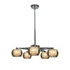Picture of 240w (5 x 48) Glam G9 G9 Xenon Dry Location Chrome MIR 5- Light Chandelier