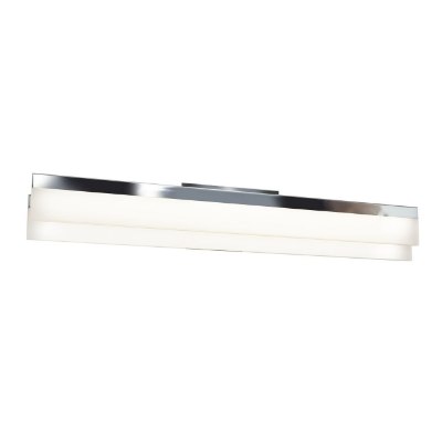 Show details for 30w Linear Module 85CRI LED Damp Location Chrome ACR Dimmble Wall Vanity Fixture (OA HT 5) (CAN 4.25"x8"x1.5") Picture of 30w Linear Module 85CRI LED Damp Location Chrome ACR Dimmble Wall Vanity Fixture (OA HT 5) (CAN 4.25"x8"x1.5")