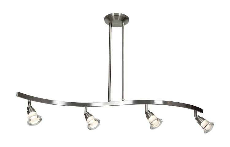 Picture of 16w (4 x 4) Optix Module 90CRI LED Dry Location Mat Chrome ACR 4-Light Dimmable Led Spotlight Pendant (CAN 1"Ø5")