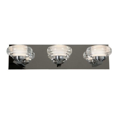 Show details for 12w (3 x 4) Optix Module 90CRI LED Damp Location Chrome ACR 3-Light Dimmable Led Wall Vanity Fixture (OA HT 4.75) Picture of 12w (3 x 4) Optix Module 90CRI LED Damp Location Chrome ACR 3-Light Dimmable Led Wall Vanity Fixture (OA HT 4.75)