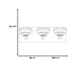 Picture of 12w (3 x 4) Optix Module 90CRI LED Damp Location Chrome ACR 3-Light Dimmable Led Wall Vanity Fixture (OA HT 4.75)