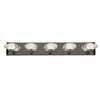 Picture of 20w (5 x 4) Optix Module 90CRI LED Damp Location Chrome ACR 5-Light Dimmable Led Wall Vanity Fixture (OA HT 4.75)