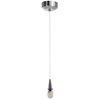 Foto para 35w Zeta GY6.35 Bi-Pin Halogen Dry Location Brushed Steel Low Voltage Pendant (CAN Ø4.5")