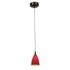 Foto para 5w Tungsten Module Dry Location Bronze Red Led Pendant With Mania Glass 5"Ø4" (CAN 4.5"Ø4.5")